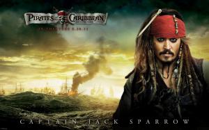 Johnny Depp in Pirates Of The Caribbean 4 wallpaper thumb