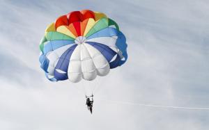 Colorful parachute wallpaper thumb