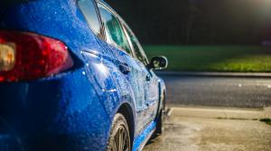 Subaru WRX Wet Water Drops HD wallpaper thumb