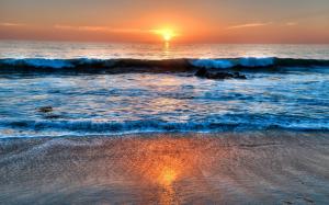 Laguna Beach, California, USA, sea, sunset, clouds wallpaper thumb