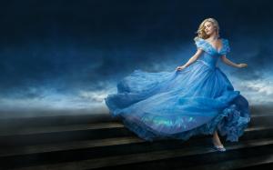 Lily James as Cinderella wallpaper thumb