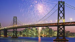 Fireworks Over The Bay, San Francisco, California wallpaper thumb