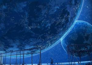 Planets Space Fantasy Anime wallpaper thumb