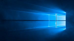 Windows 10, Blue, Rays wallpaper thumb