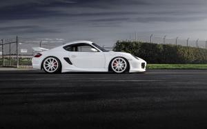 Porsche, Cayman, white wallpaper thumb