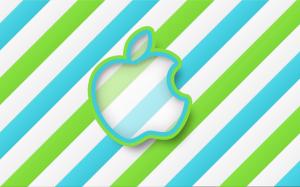 Green Stripes Apple HD wallpaper thumb
