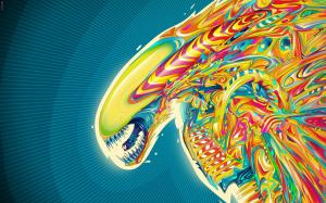 Alien Abstract Colorful HD wallpaper thumb
