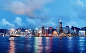 Hong kong, china, city, skyline wallpaper thumb