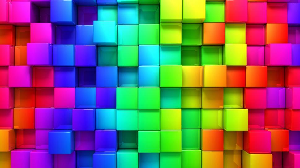 Cubic, Rainbows, Abstract, Colorful wallpaper,cubic HD wallpaper,rainbows HD wallpaper,abstract HD wallpaper,colorful HD wallpaper,1920x1080 wallpaper