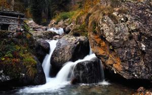 Waterfall Rocks Stones Stream HD wallpaper thumb