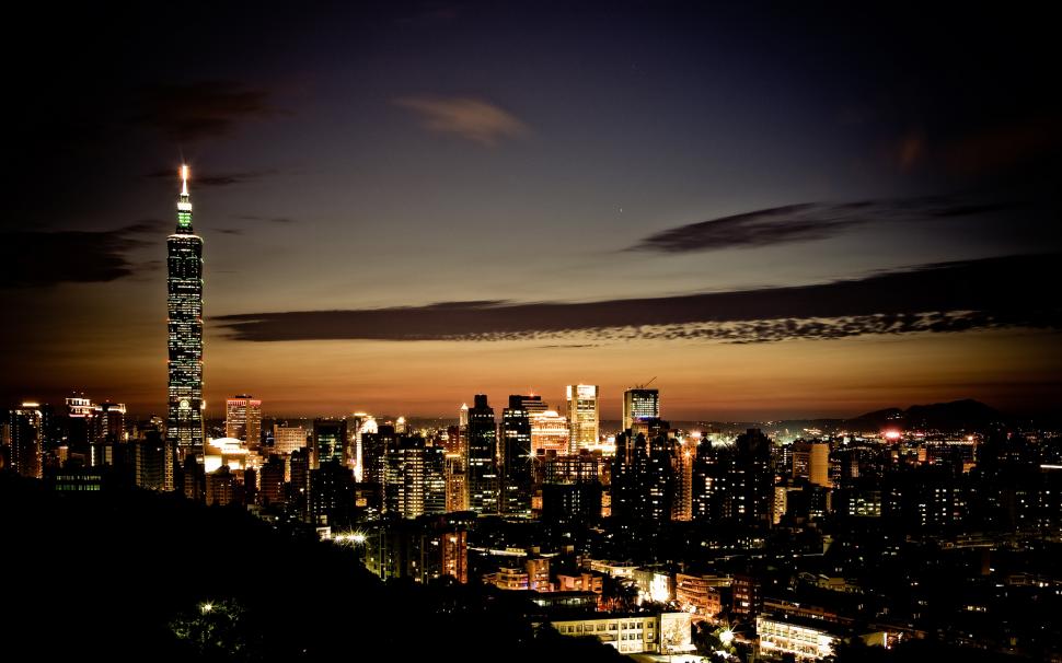 Taipei Skyline wallpaper,skyline HD wallpaper,taipei HD wallpaper,2560x1600 wallpaper