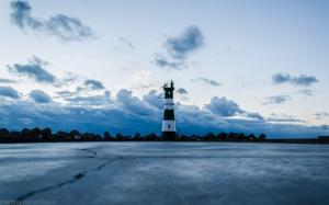 Lighthouse Clouds HD wallpaper thumb