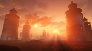 Bioshock Bioshock Infinite Lighthouse Sunlight Sunset HD wallpaper thumb