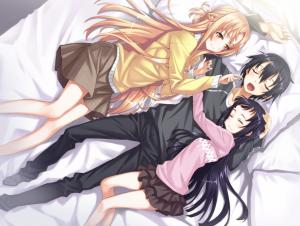 Anime Girls, Sword Art Online, Yuuki Asuna, Yui-MHCP001, Kirigaya Kazuto wallpaper thumb
