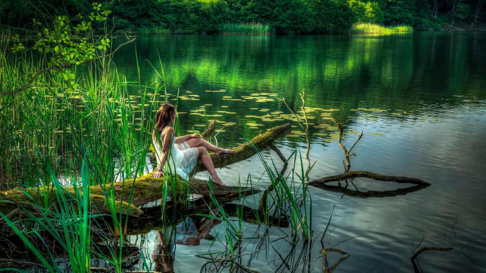 Summer, the lake, the stakes, the girl's photo, beauty, scenery wallpaper,summer HD wallpaper,the lake HD wallpaper,the stakes HD wallpaper,the girl's photo HD wallpaper,beauty HD wallpaper,scenery HD wallpaper,1920x1080 wallpaper