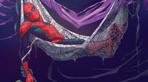 Spider-Man Marvel Hammock Purple HD wallpaper thumb