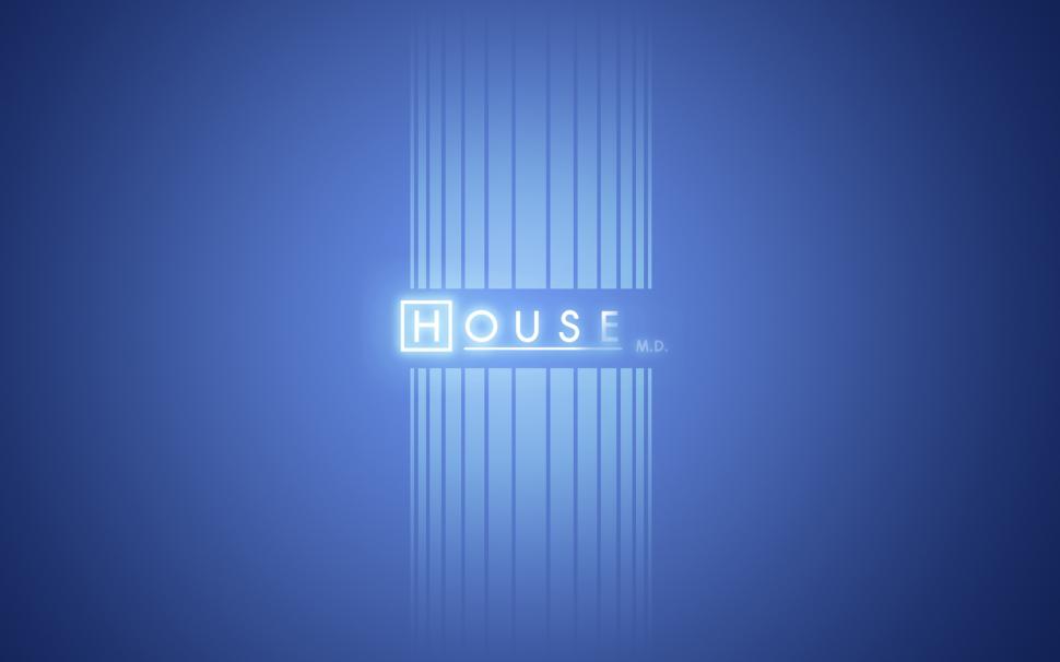 House MD Logo wallpaper,blue HD wallpaper,background HD wallpaper,1920x1200 wallpaper