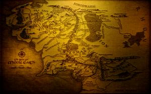 The Lord of the Rings Map Middle Earth HD wallpaper thumb