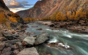 The Altai mountains, river, stones wallpaper thumb