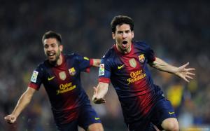 Lionel Messi and Jordi Alba Fifa World Cup 2014 wallpaper thumb