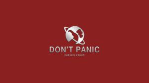 The Hitchhiker's Guide to the Galaxy Don't Panic HD wallpaper thumb