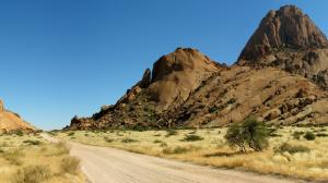 Road Trail Path Mountains Rock Stone Desert HD wallpaper thumb