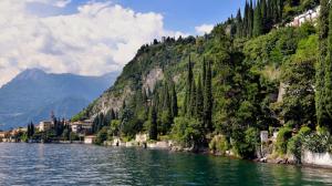 Italy, Como, lake, mountains, trees, houses wallpaper thumb