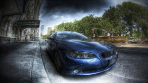 Bmw Parked On The Street Hdr wallpaper thumb