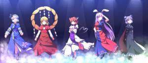 Anime Girls, Touhou, Chen, Konpaku Youmu, Moriya Suwako, Nazrin, Reisen Udongein Inaba wallpaper thumb