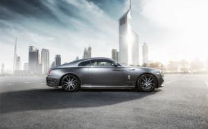 Rolls-Royce Wraith luxury car in city wallpaper thumb