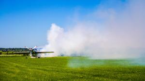 Airplane, Smoke, Grassland, Nature wallpaper thumb