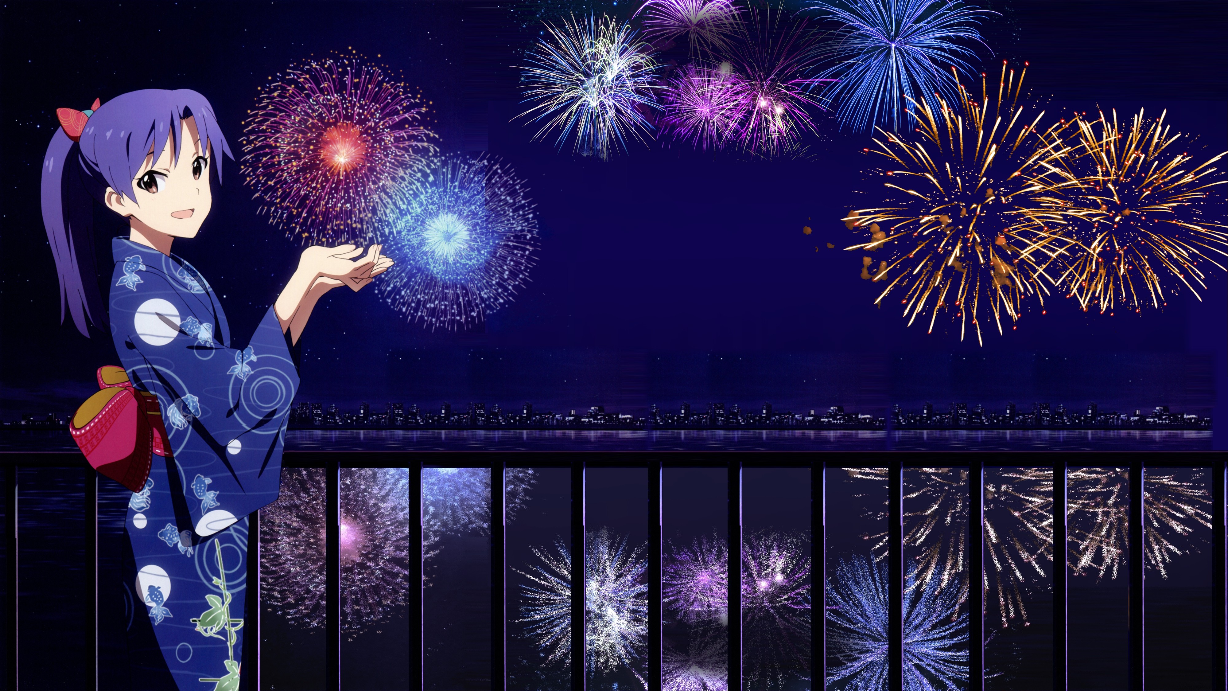 Anime Girl Happy New Year Kimono Tiger HD wallpaper  Peakpx