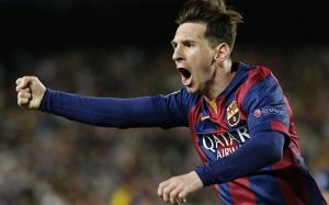 Lionel Messi Celebrating wallpaper thumb
