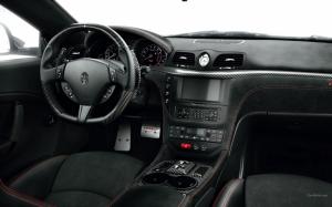 Maserati Granturismo Interior Carbon Fiber HD wallpaper thumb