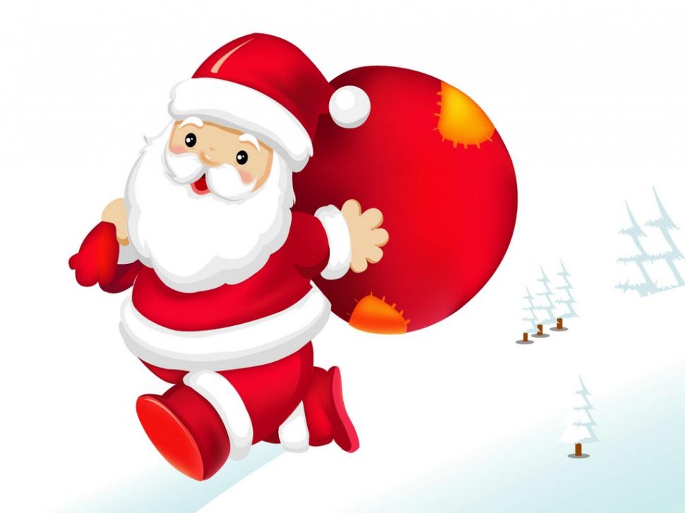 Santa Run For Gifts HD wallpaper,christmas wallpaper,for wallpaper,run wallpaper,santa wallpaper,gifts wallpaper,1024x768 wallpaper