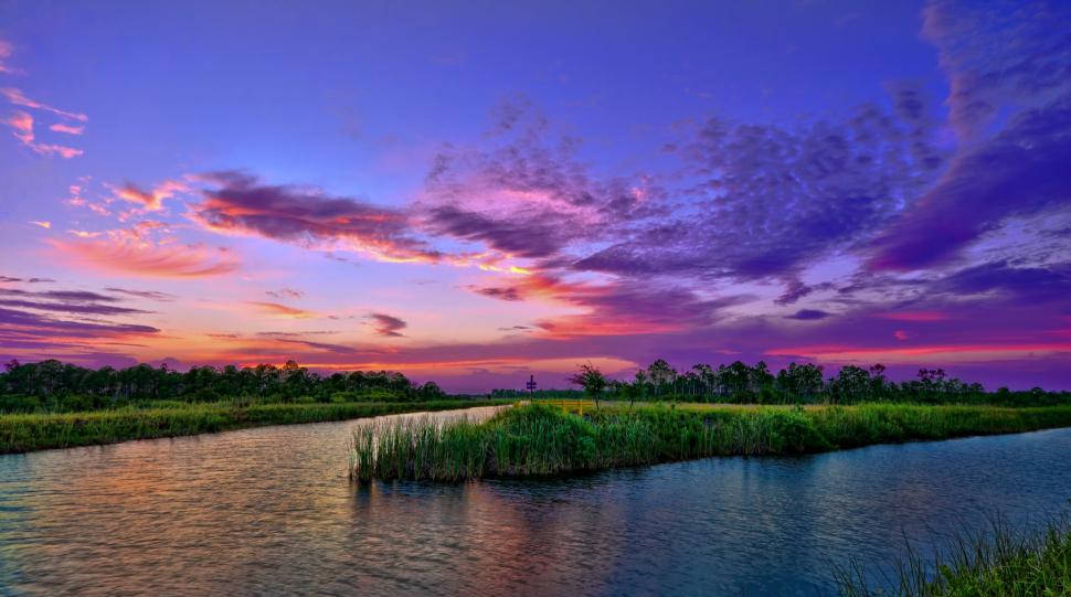 Amazing Sunset on lake wallpaper,Nature HD wallpaper,landscape HD wallpaper,sky HD wallpaper,Lake HD wallpaper,clouds HD wallpaper,Sunset HD wallpaper,1940x1083 wallpaper