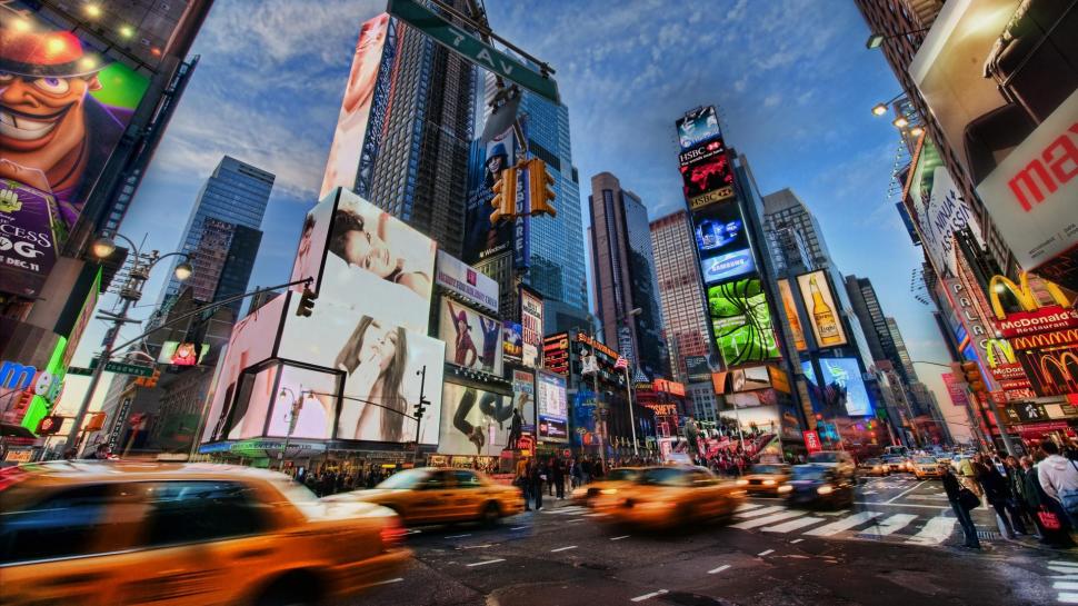 Times Square wallpaper,new york HD wallpaper,america HD wallpaper,high dynamic range HD wallpaper,times square HD wallpaper,taxi HD wallpaper,amazing HD wallpaper,holiday HD wallpaper,nature & lands HD wallpaper,1920x1080 wallpaper