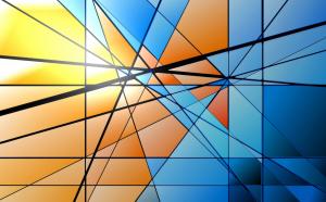 Paint triangle abstract wallpaper thumb