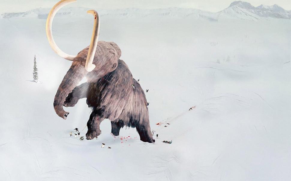 Big Ice Age Mammoth wallpaper,mammoth wallpaper,1280x800 wallpaper