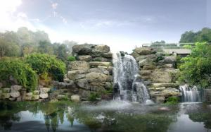 Waterfalls Japan Digital HD Resolution wallpaper thumb