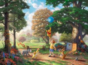 Winnie the Pooh Balloon Trees Drawing HD wallpaper thumb