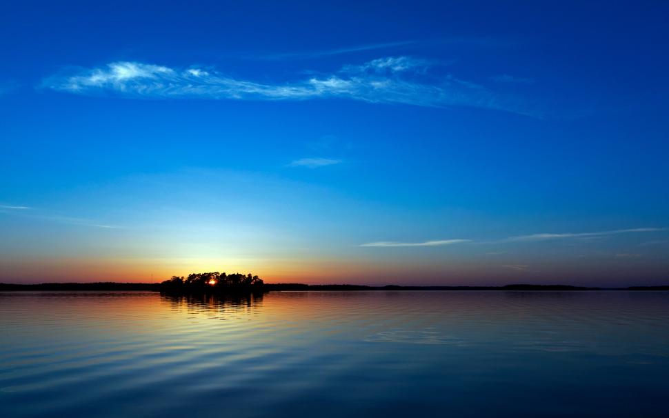 Sunset Over The Lake wallpaper,Scenery HD wallpaper,2560x1600 wallpaper