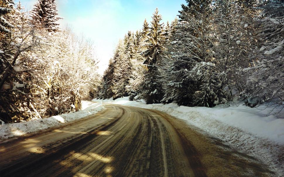 Snow Path wallpaper,snow HD wallpaper,path HD wallpaper,nature & landscape HD wallpaper,2560x1600 wallpaper