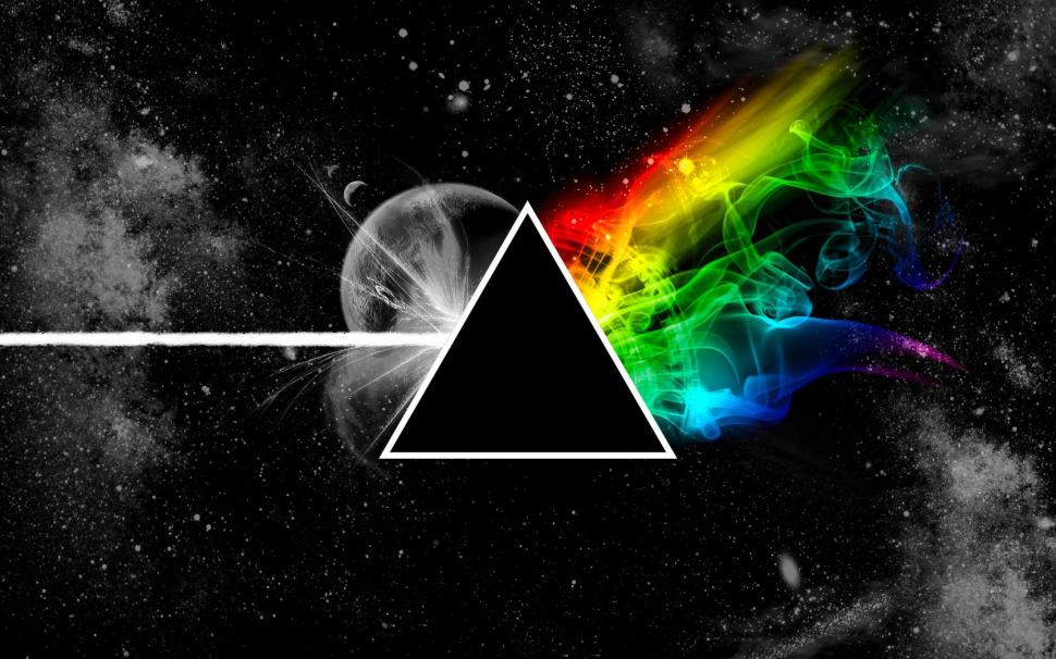 Pink floyd, triangle, space, planet, colors wallpaper,pink floyd wallpaper,triangle wallpaper,space wallpaper,planet wallpaper,colors wallpaper,1680x1050 wallpaper