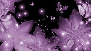 Purple Petals Wings wallpaper thumb