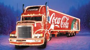 Coca-Cola Christmas Truck HD wallpaper thumb
