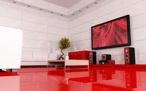 Beautiful Red Lounge wallpaper thumb