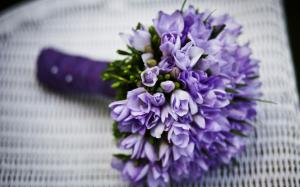 Blue flowers, bouquet, tulips wallpaper thumb