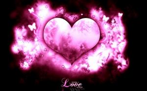 Love Pink Heart wallpaper thumb