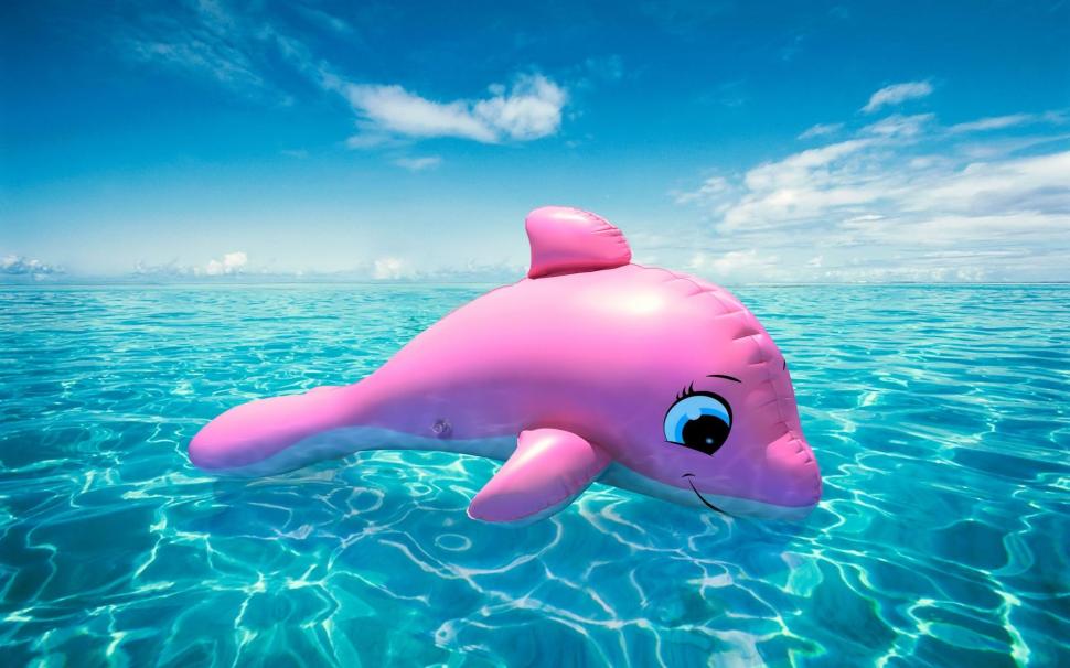 Pink Dolphin wallpaper | beach | Wallpaper Better